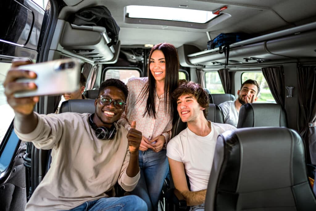 sprinter van group transportation, park city group shuttle, utah group transportation